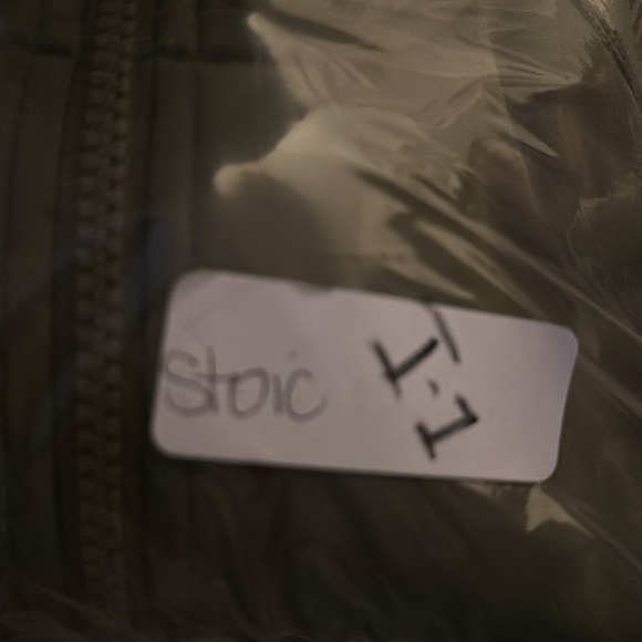 STOIC Woman tech fleece green zippered gorpcore activewear running jacket S - Picture 16 of 16